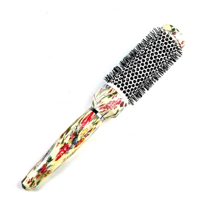 Professional round massage plastic blowdrying hair brush for salon using