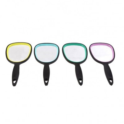 Professional Plastic Personalized Pocket Cosmetic Mirror With Handle