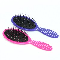 professional plastic fashionable plastic girls hair comb hairbrush brush salon care makeup ningbo wholesale